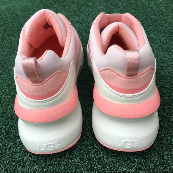 NWT Ugg La Flex Sneaker Posie Pink White 7 - Picture 6 of 13